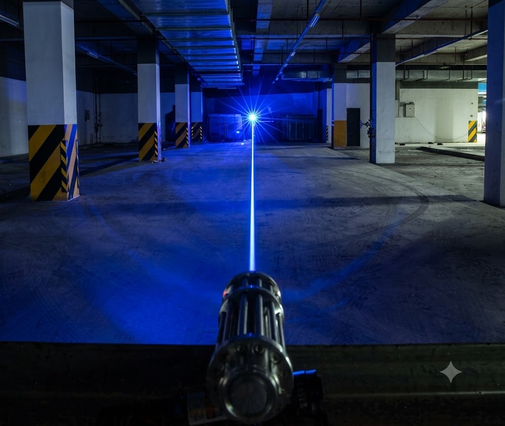 Laserpointer Blau Streichhölzer entzünden